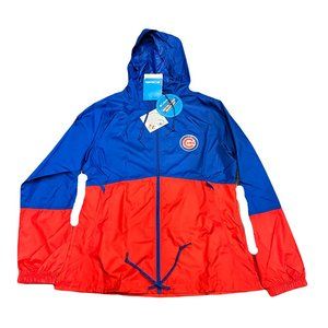 NWT Chicago Cubs Columbia Sportswear Full-Zip Women's Hooded Windbreaker Jacket